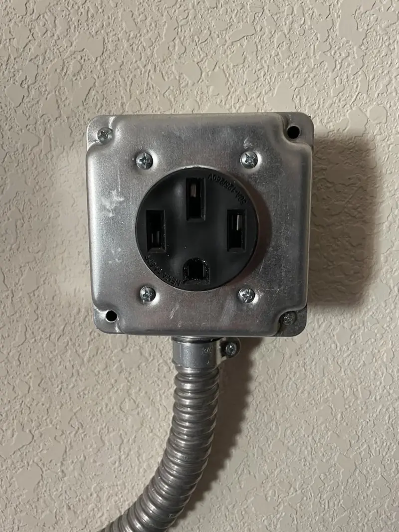 NEMA 14-50 outlet installed for Electrical Panel Upgrade in Andalusia